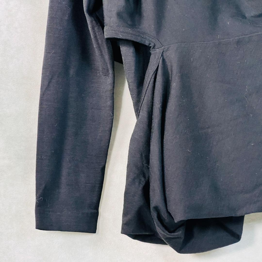 【トリコ コムデギャルソン】トップス アシンメトリー 変形 ブラック S~M