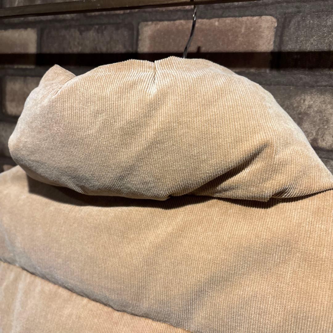 The Duffer ベージュ ボリュームネック ダウンベスト　XL