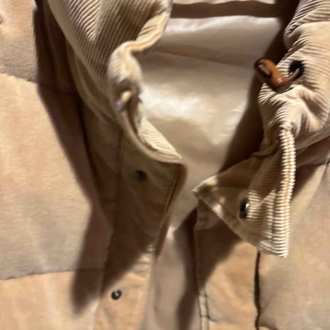 The Duffer ベージュ ボリュームネック ダウンベスト　XL