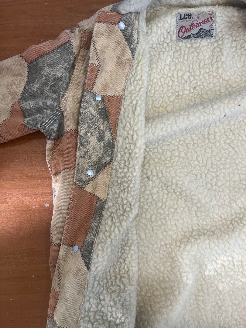 【値下げ中】70s Lee ヴィンテージ パッチワークボアジャケット