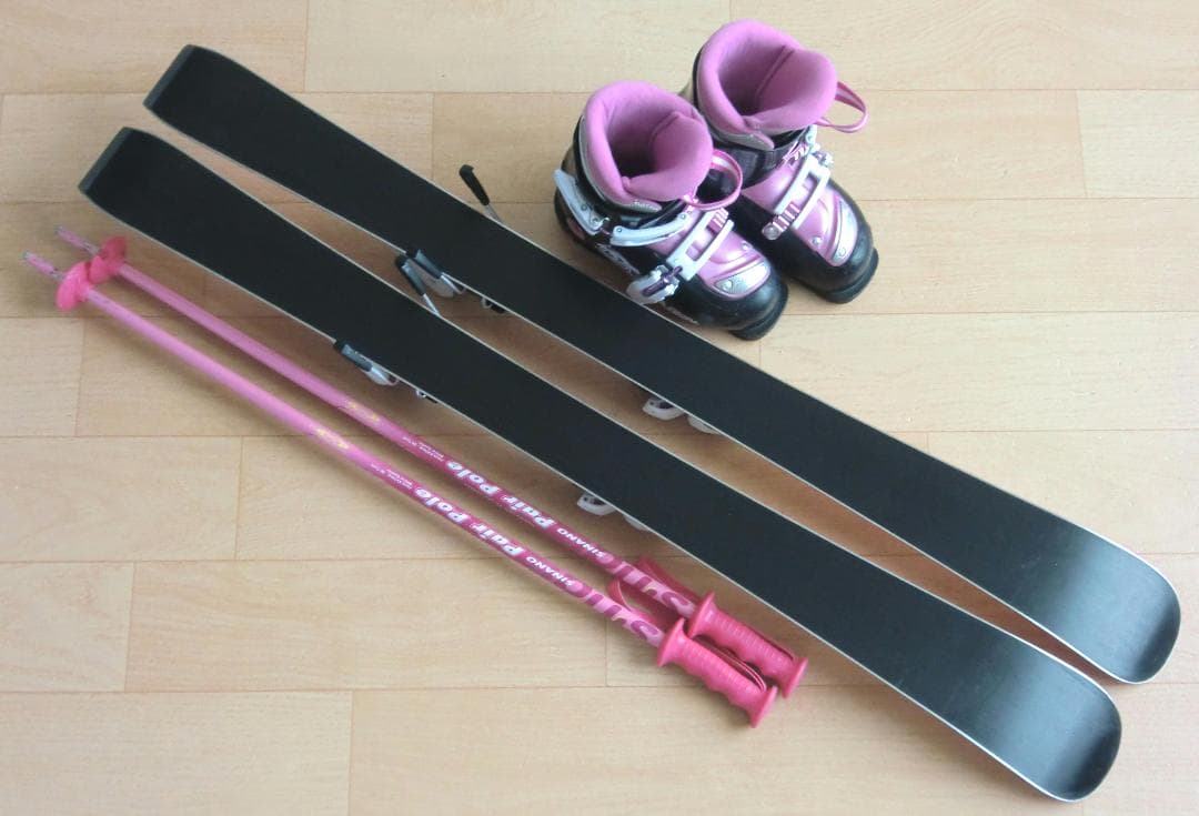 ■■送料無料■PURECONSCIOUS■子供用スキーセット■板100/靴19■