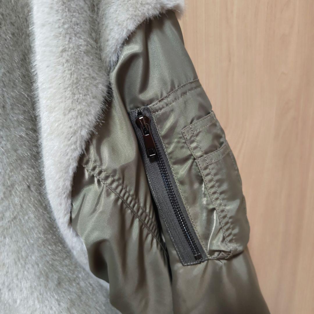 RISLEY リズレー　Vネックファーブルゾン