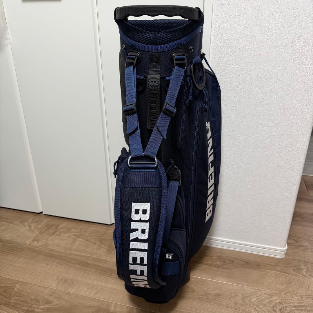 未使用に近い BRIEFING キャディバッグ ネイビー CR-04#02