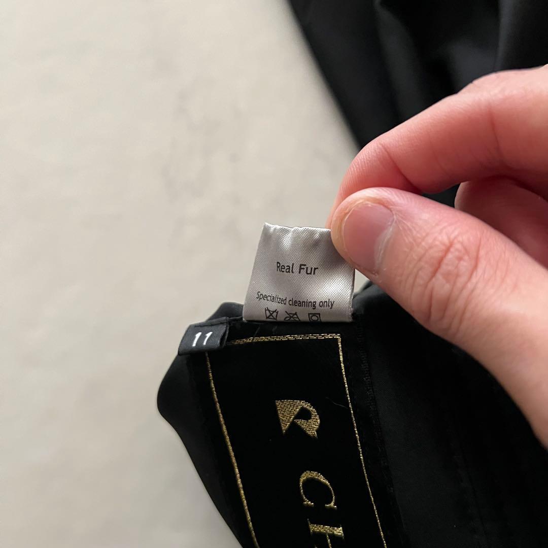 極美品 ロイヤルチエ ロシアンセーブル リバーシブル コート 毛皮 11号