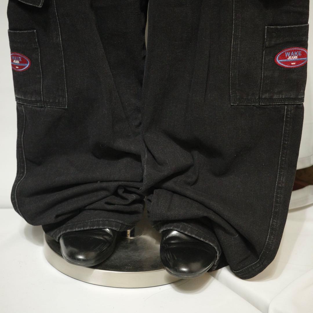 パンツ 2000's archive Black buggy denim y2k