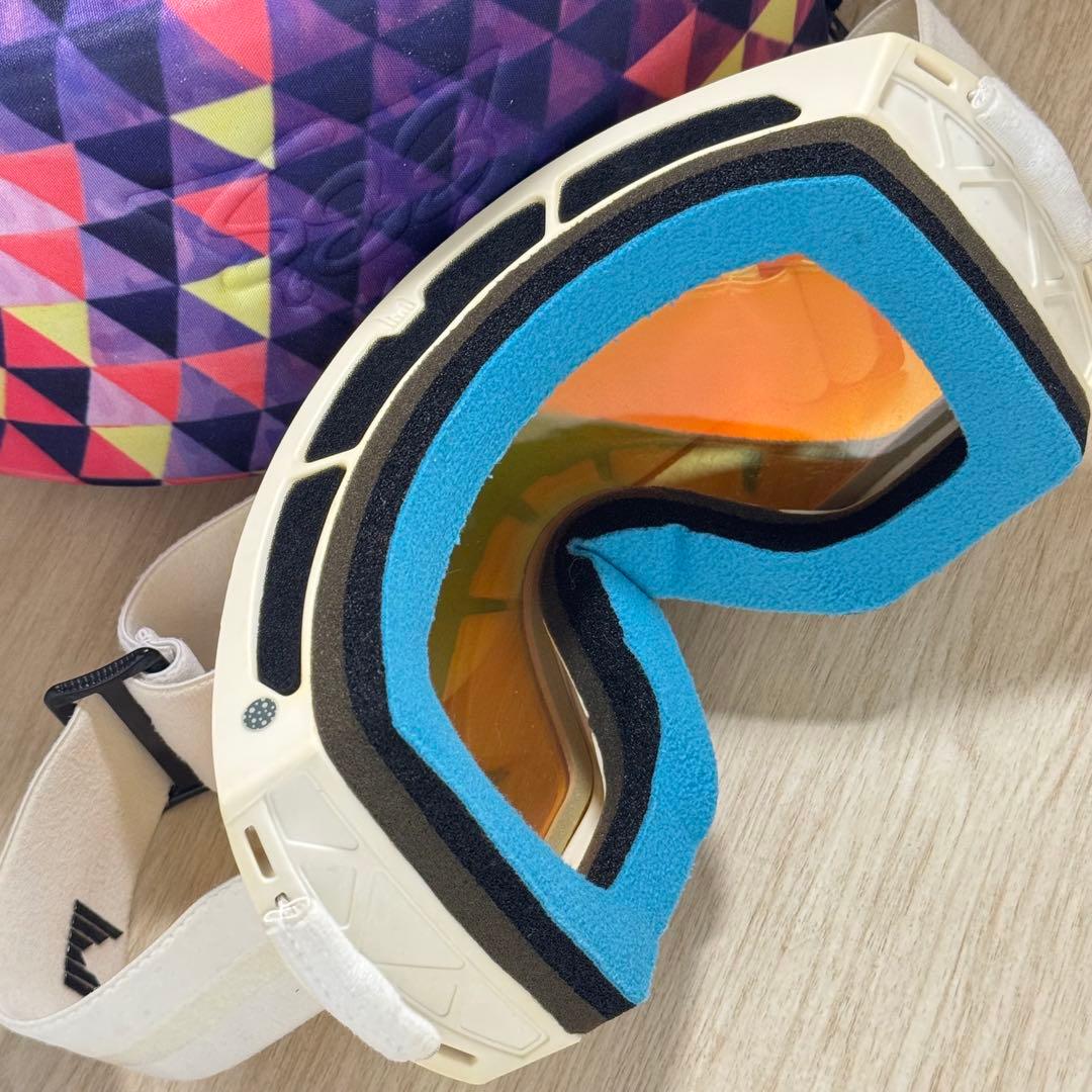 SHRED ゴーグル ホワイト/オレンジ ミラー