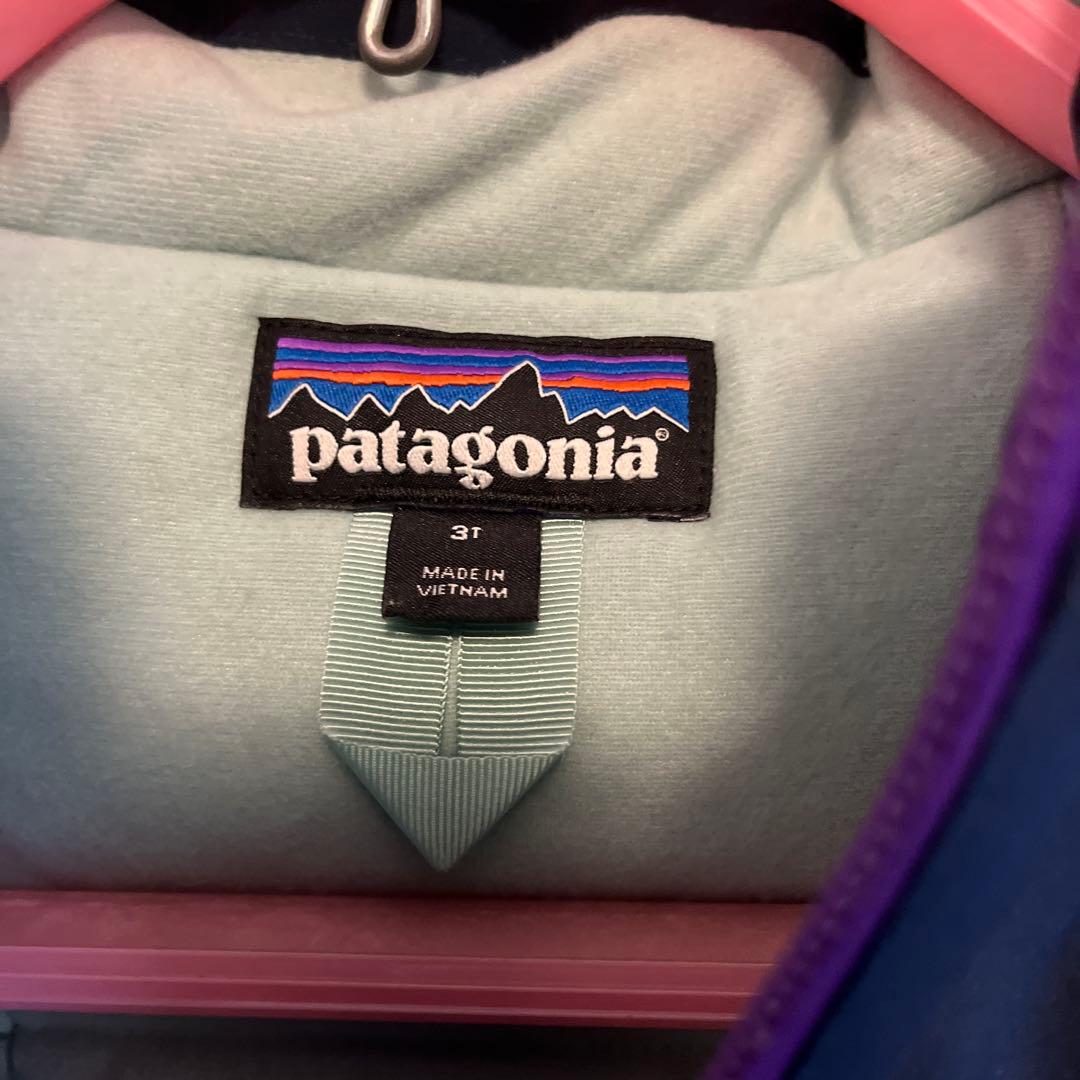 patagonia 子ども用 スキーウェア 紫 サイズ3T