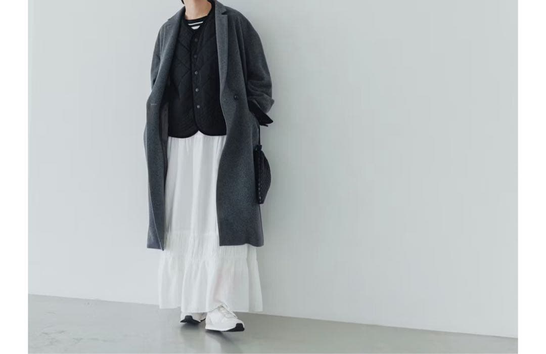 毎日着回したいキルティングベスト / よしいちひろさんコラボ（ブラック）