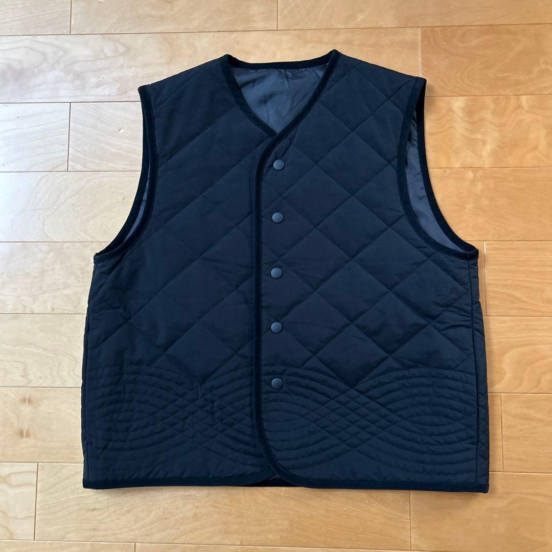 毎日着回したいキルティングベスト / よしいちひろさんコラボ（ブラック）