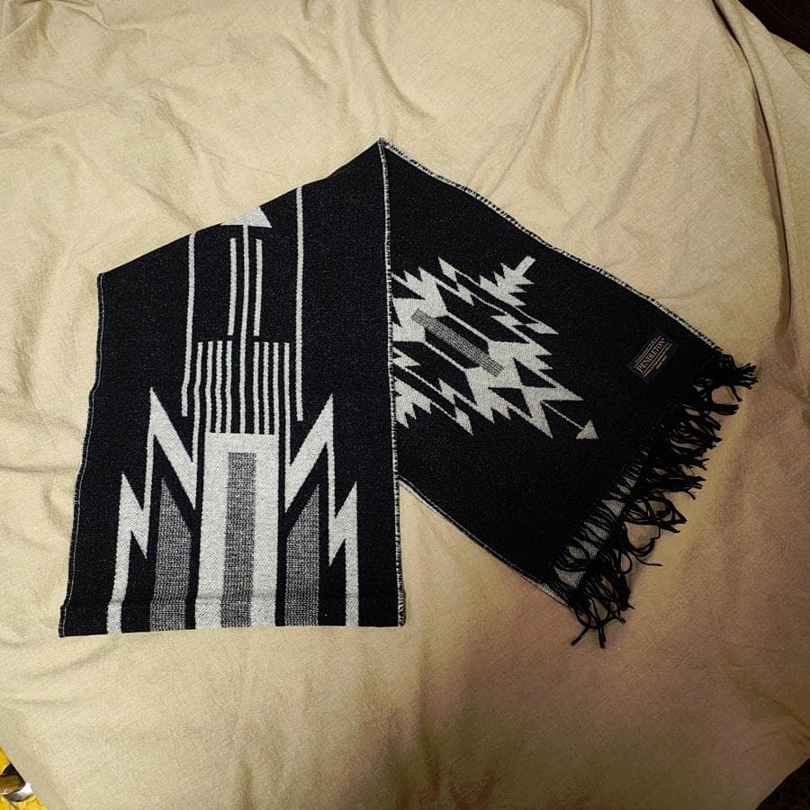 【新品】米国製 ペンドルトン ジャガードマフラー USA製