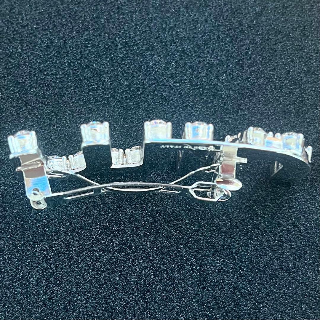 【正規品】MIU MIU クリスタルヘアピン miumiuロゴ