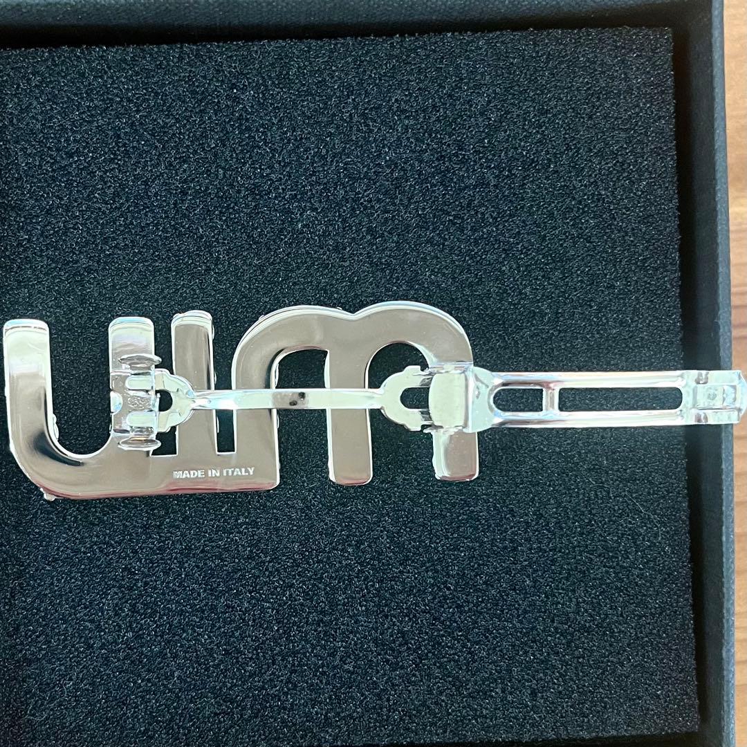 【正規品】MIU MIU クリスタルヘアピン miumiuロゴ