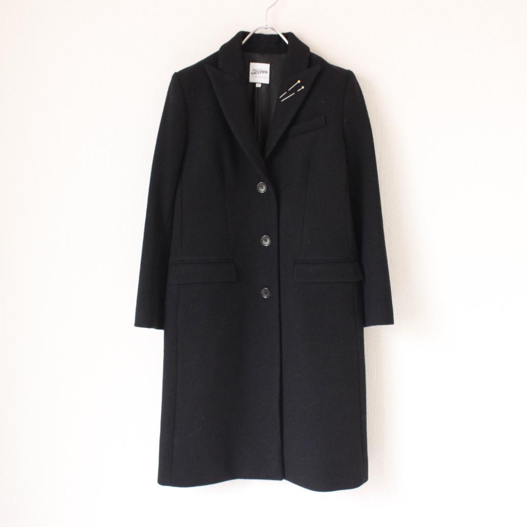 JeanPaulGAULTIER ピン刺繡 チェスターコート Mサイズ ブラック