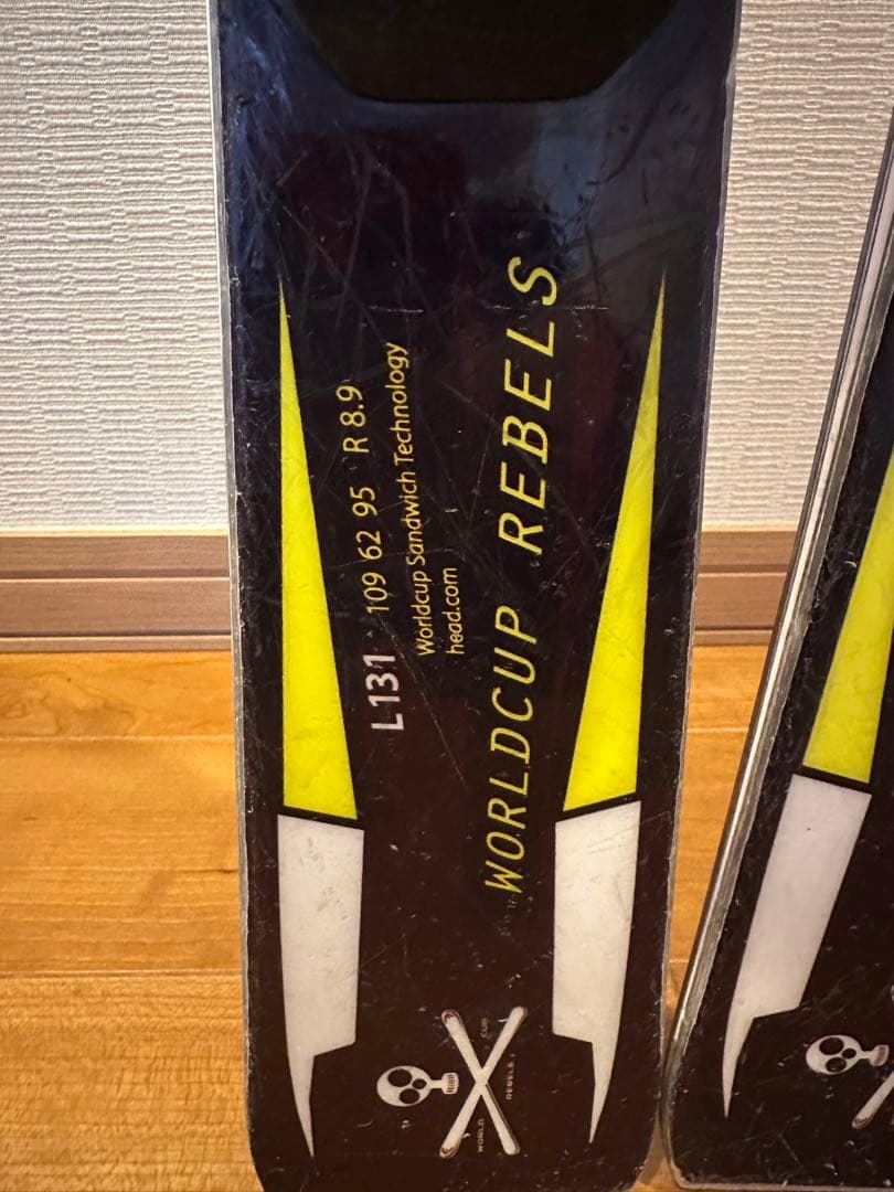 HEAD 131cm ジュニアスキー板セット