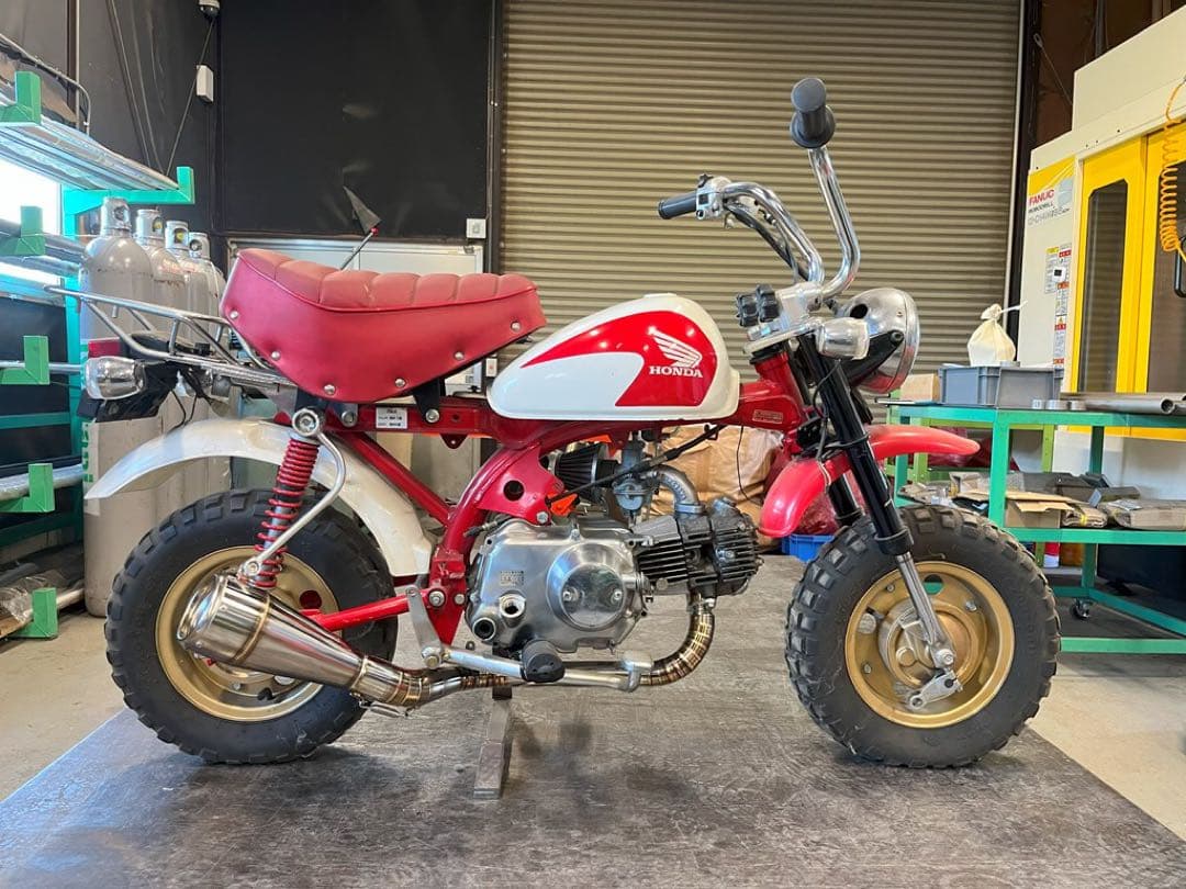 モンキー、ゴリラ用　新品ステンレス製メガホンマフラー