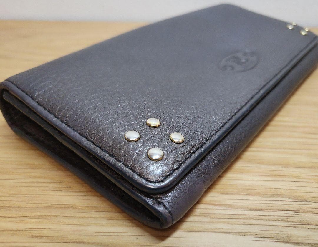 必見 CELINE セリーヌ レザー 長財布 トリオンフ ブラウン系 人気 高級