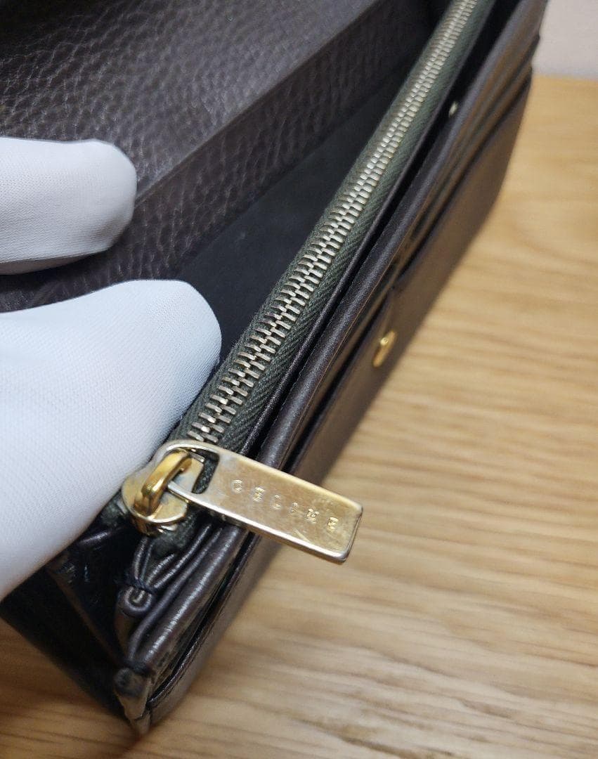 必見 CELINE セリーヌ レザー 長財布 トリオンフ ブラウン系 人気 高級