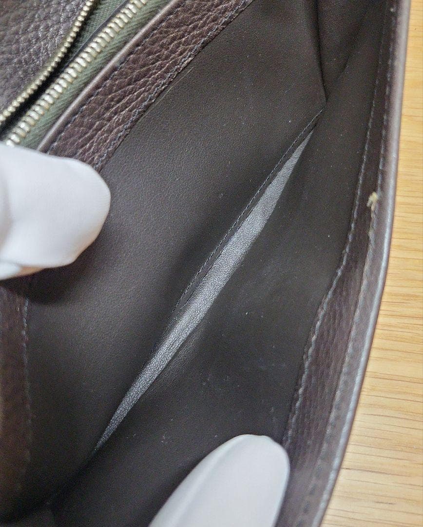 必見 CELINE セリーヌ レザー 長財布 トリオンフ ブラウン系 人気 高級