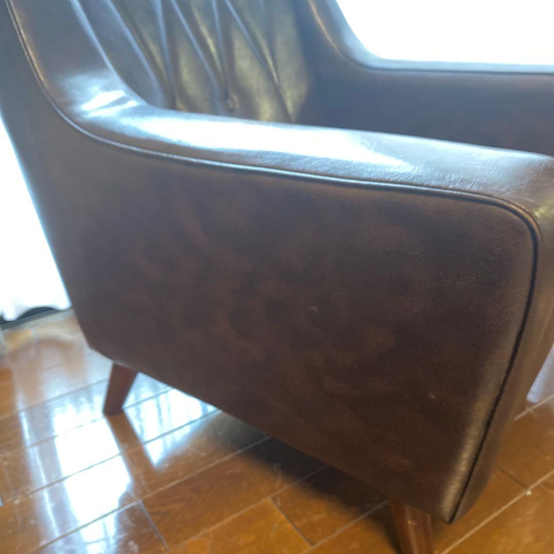 一人掛けソファ　シングルソファ　カリモク