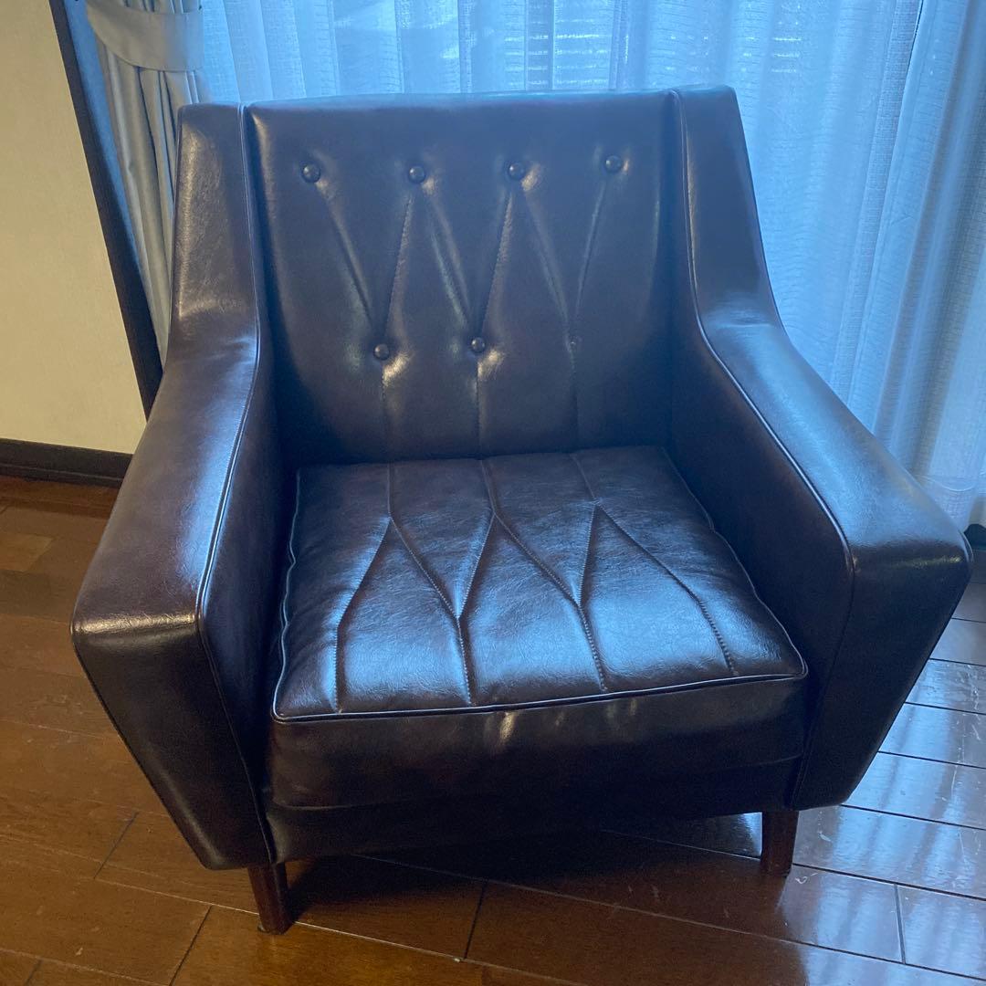 一人掛けソファ　シングルソファ　カリモク