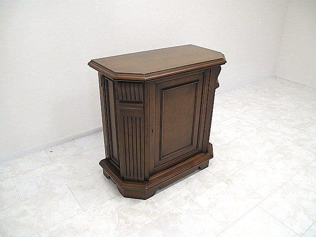 スペイン製 オーク材バーカウンター 「バーマジック」 　連動開閉扉　※鍵欠品