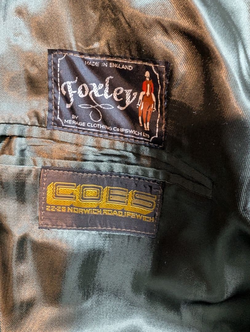 60's FOXLEY コーデュロイ ノーフォークジャケット イングランド製