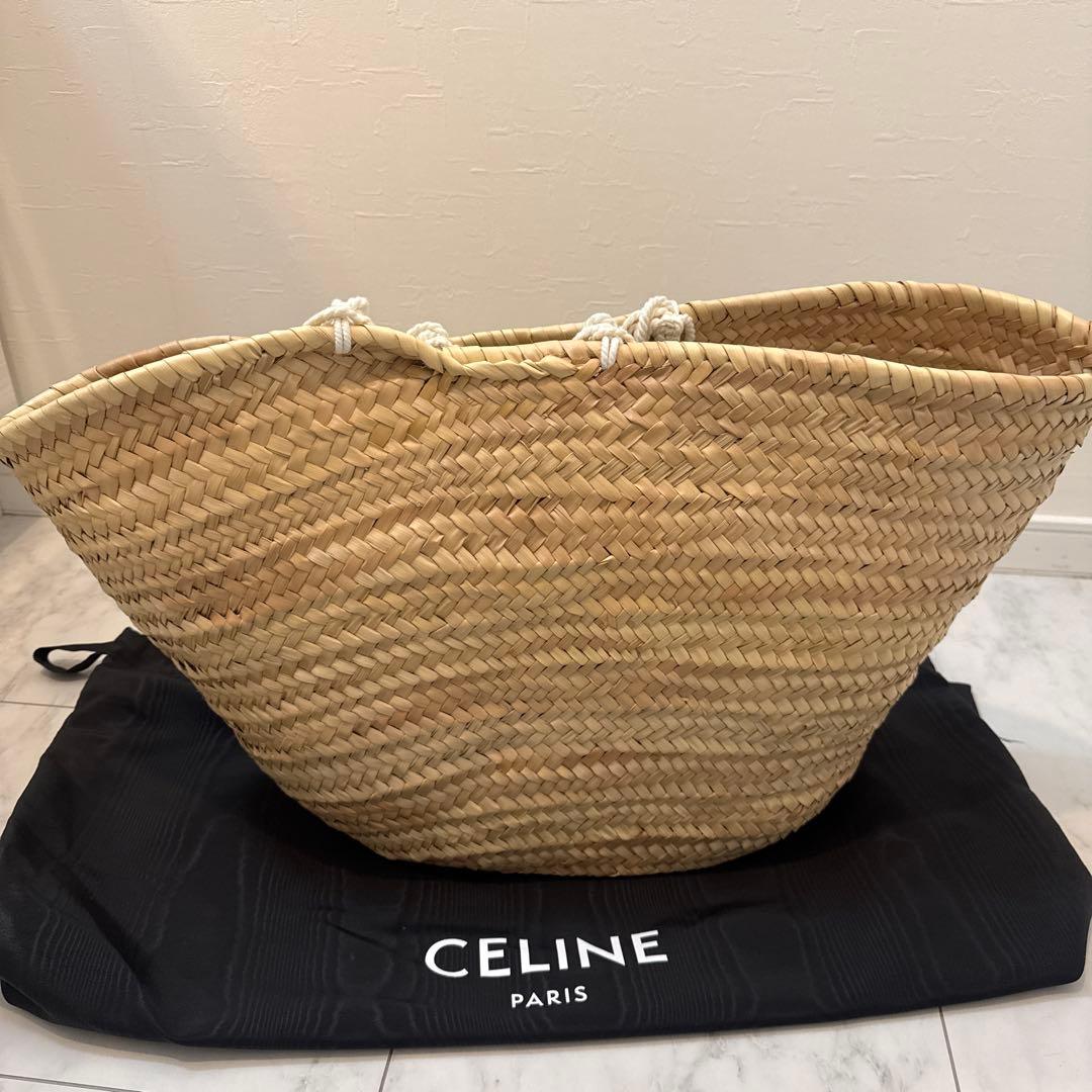 CELINE（セリーヌ）　ラフィアかごバッグ