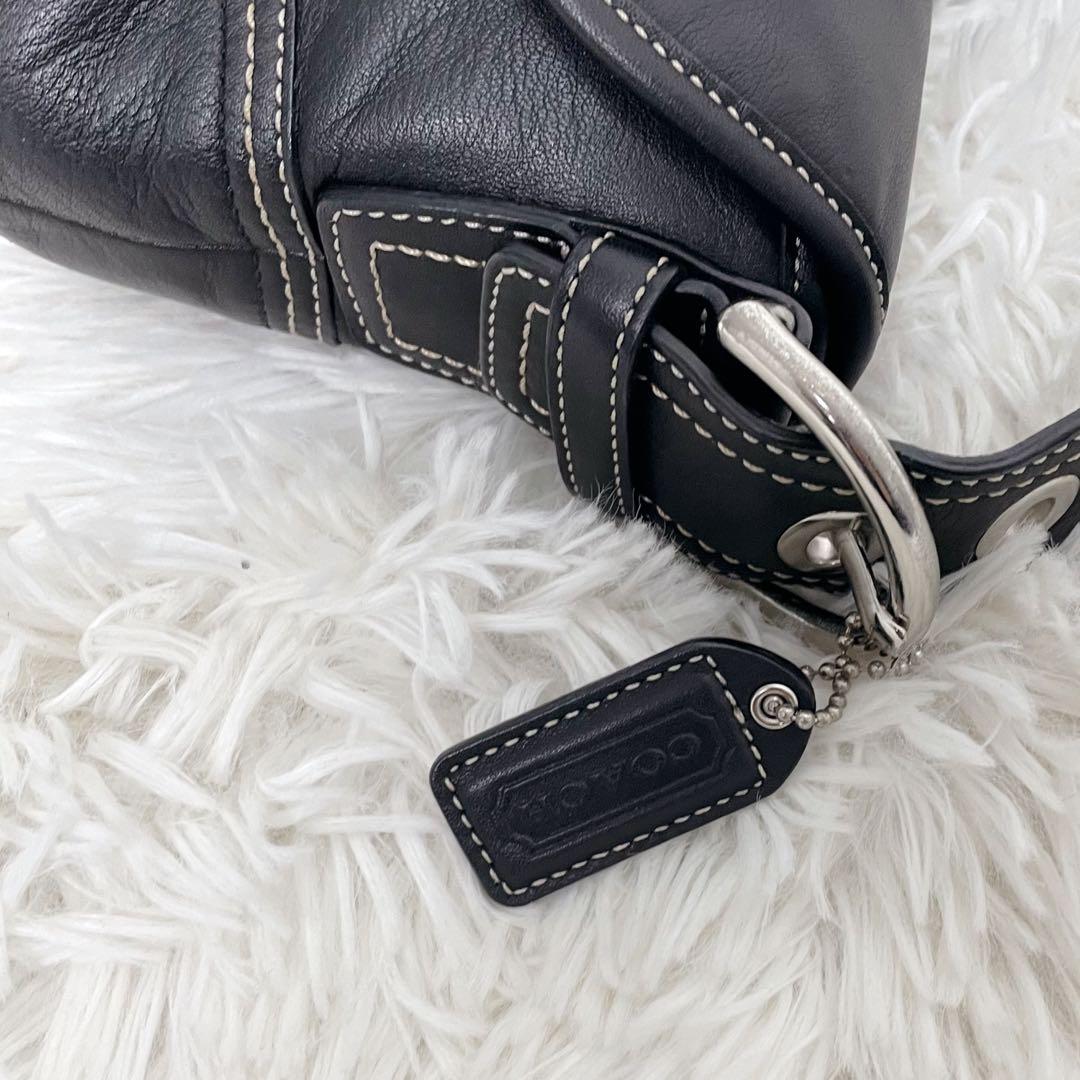 【超美品】COACH コーチ レザー ワンショルダー ソーホー ハーフムーン