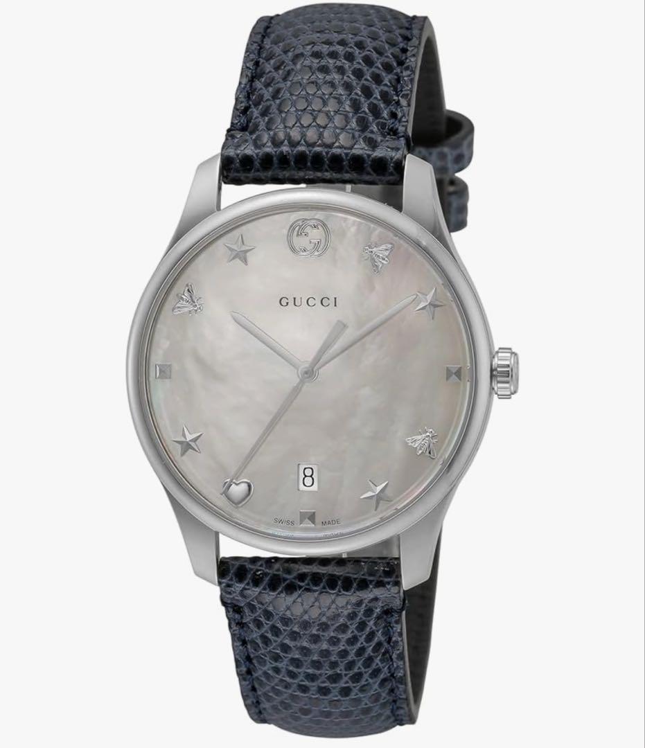 超美品 GUCCI 腕時計 /ネイビー レディース