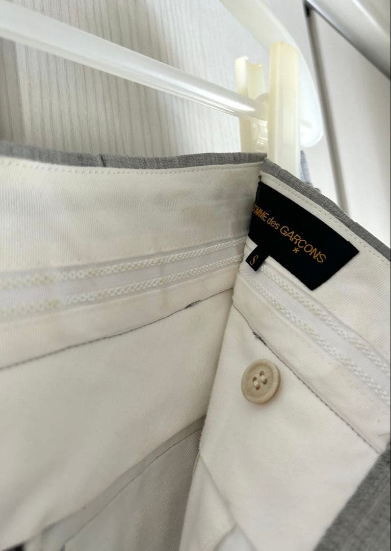 コムデギャルソン　グレー ワイドパンツ