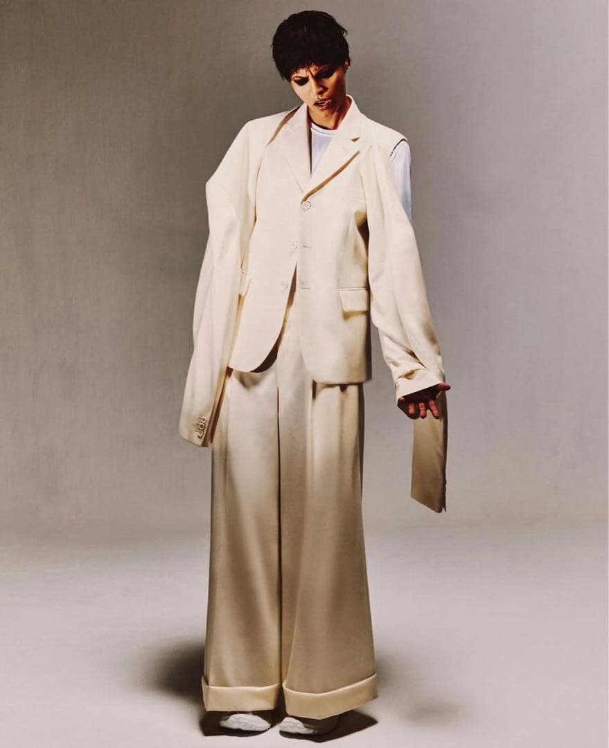 コムデギャルソン　グレー ワイドパンツ