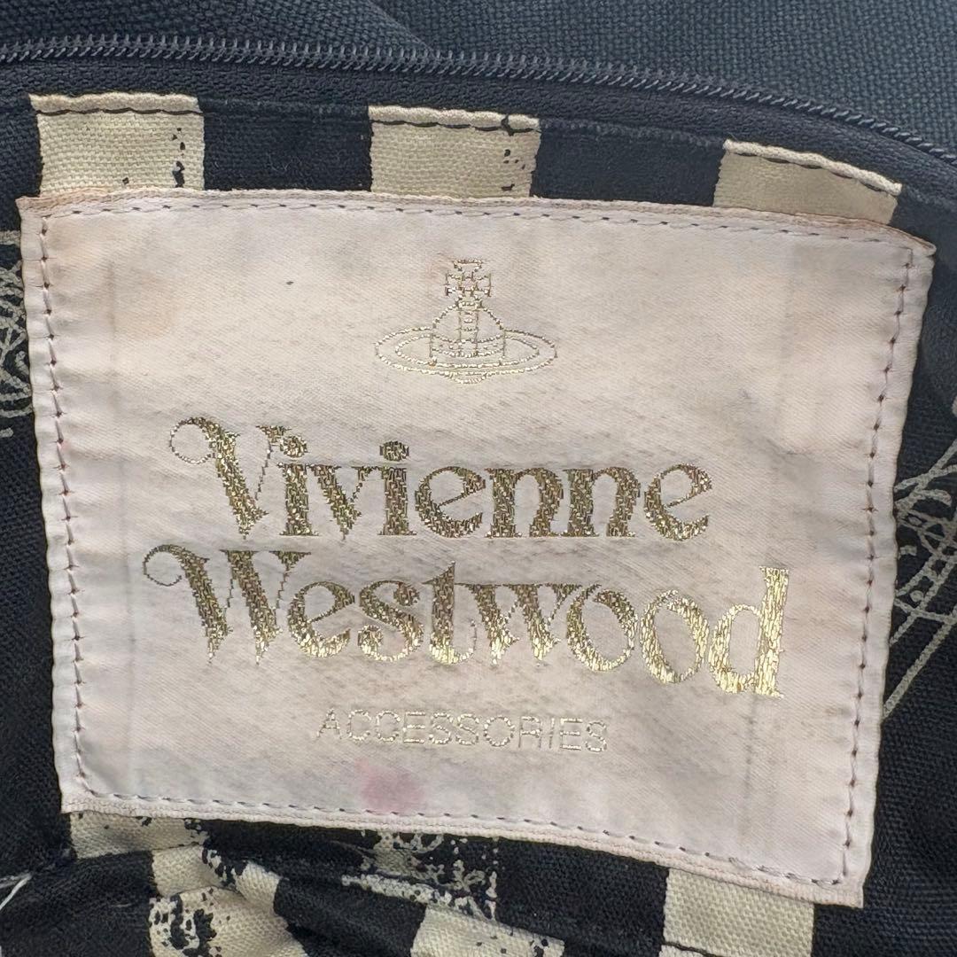 ヴィヴィアンウエストウッド ショルダーバッグ 金オーブ エッジウェア 黒