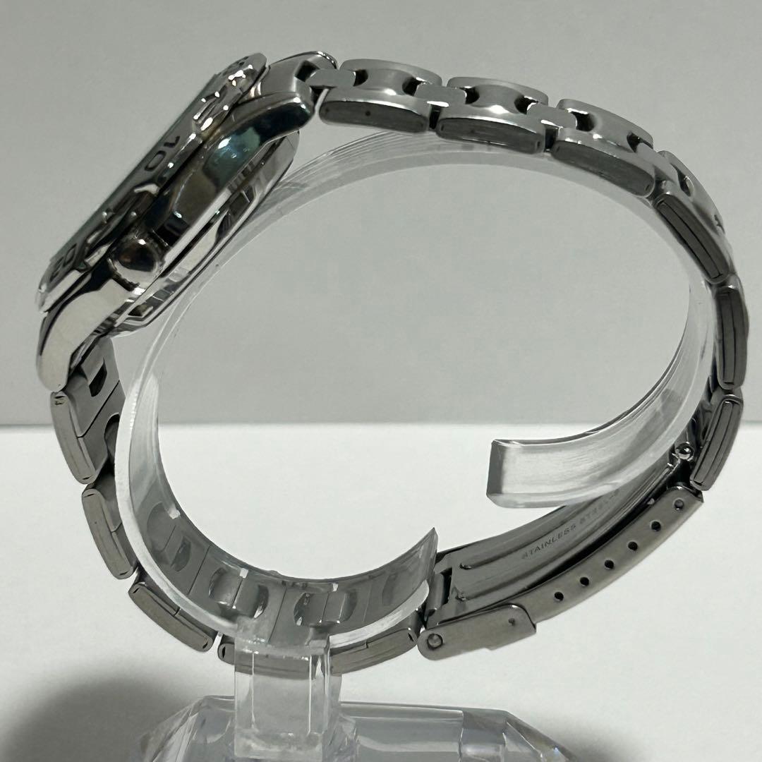 稼働 SEIKO5 セイコー5 裏スケ 自動巻き 白文字盤 23石 腕時計