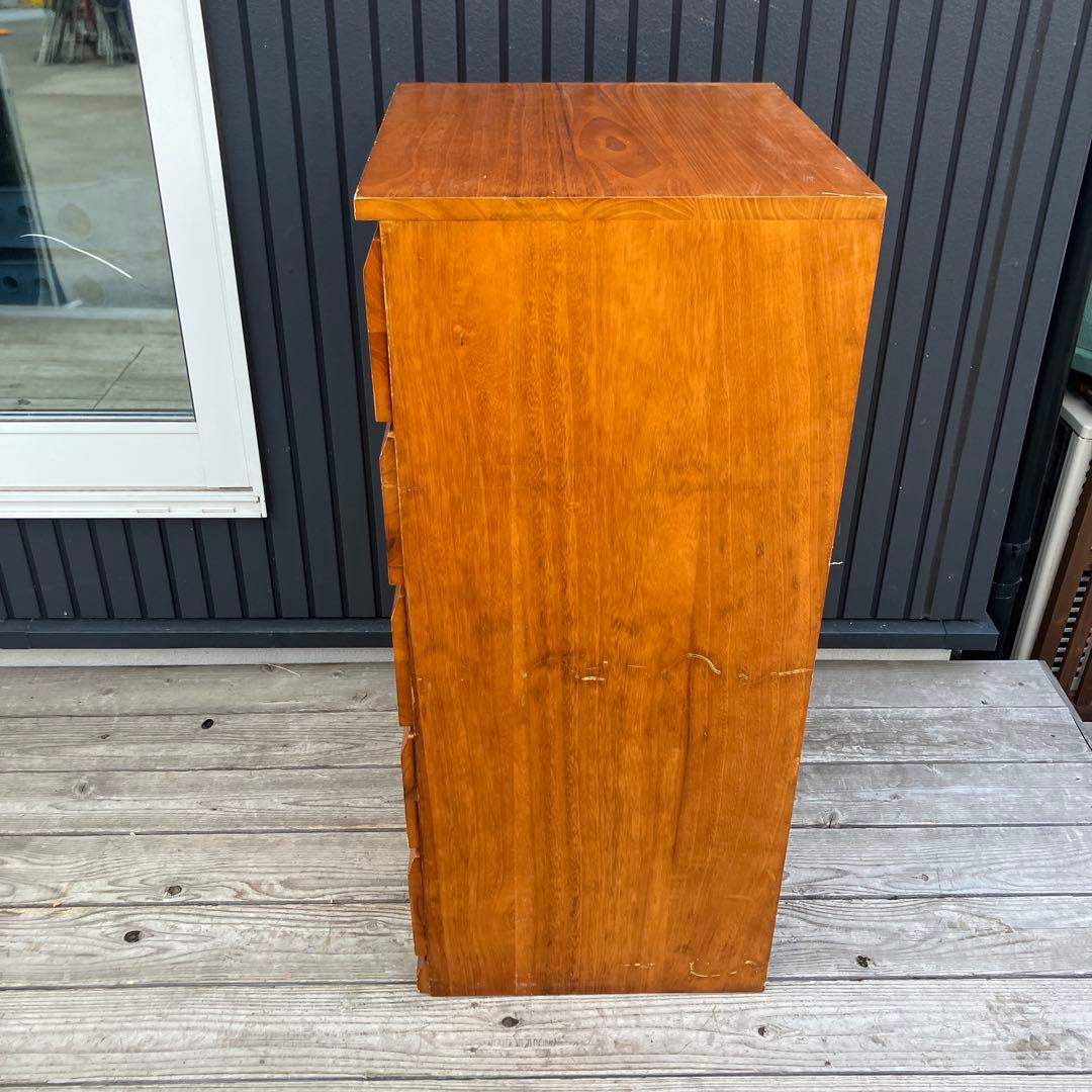 北欧レトロ 木製チェスト 5段 引き出し収納 古家具 古道具 クラシック