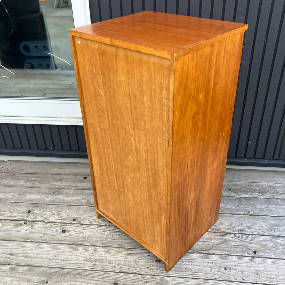 北欧レトロ 木製チェスト 5段 引き出し収納 古家具 古道具 クラシック