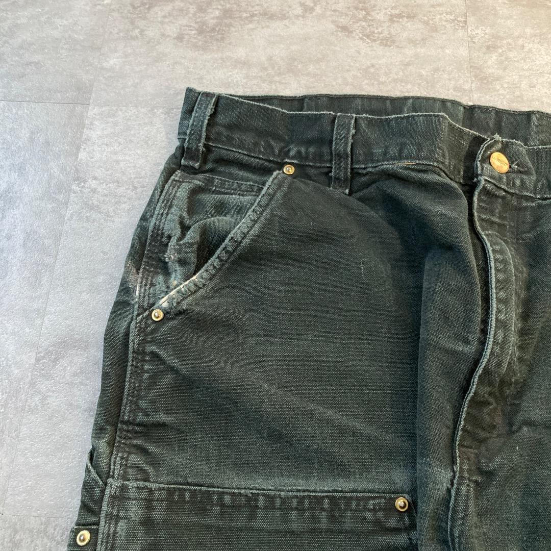 00s ブラック ダブルニー カーハート 38×30