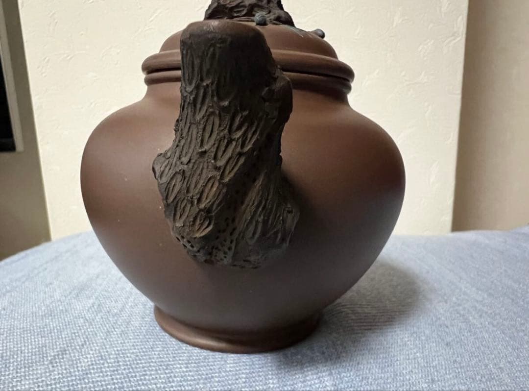 中国古玩 唐物 煎茶道具 松 紫泥 紫砂壷 茶壷 急須