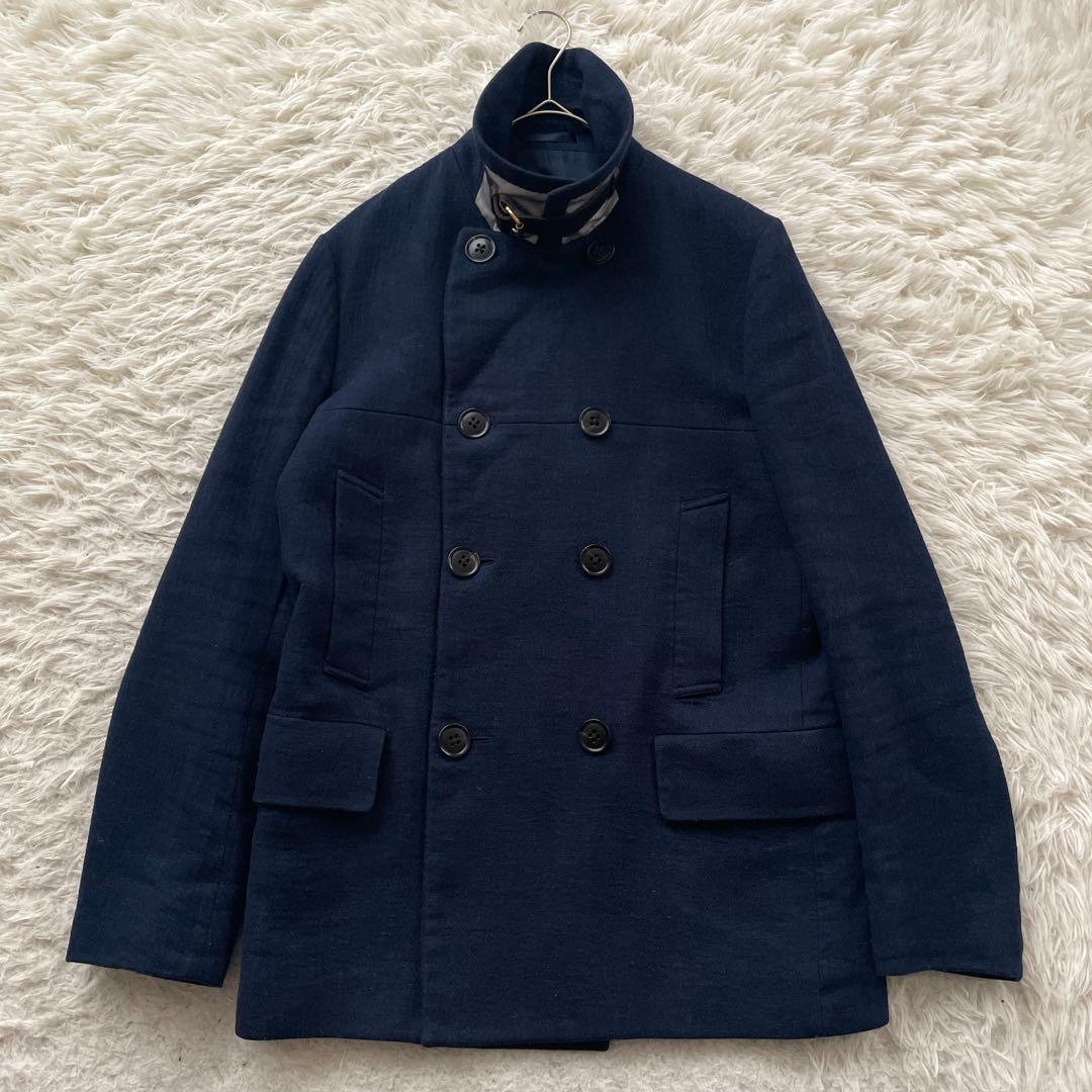 Paul Smith リネン混　ダブル　ウール　コート　ジャケット