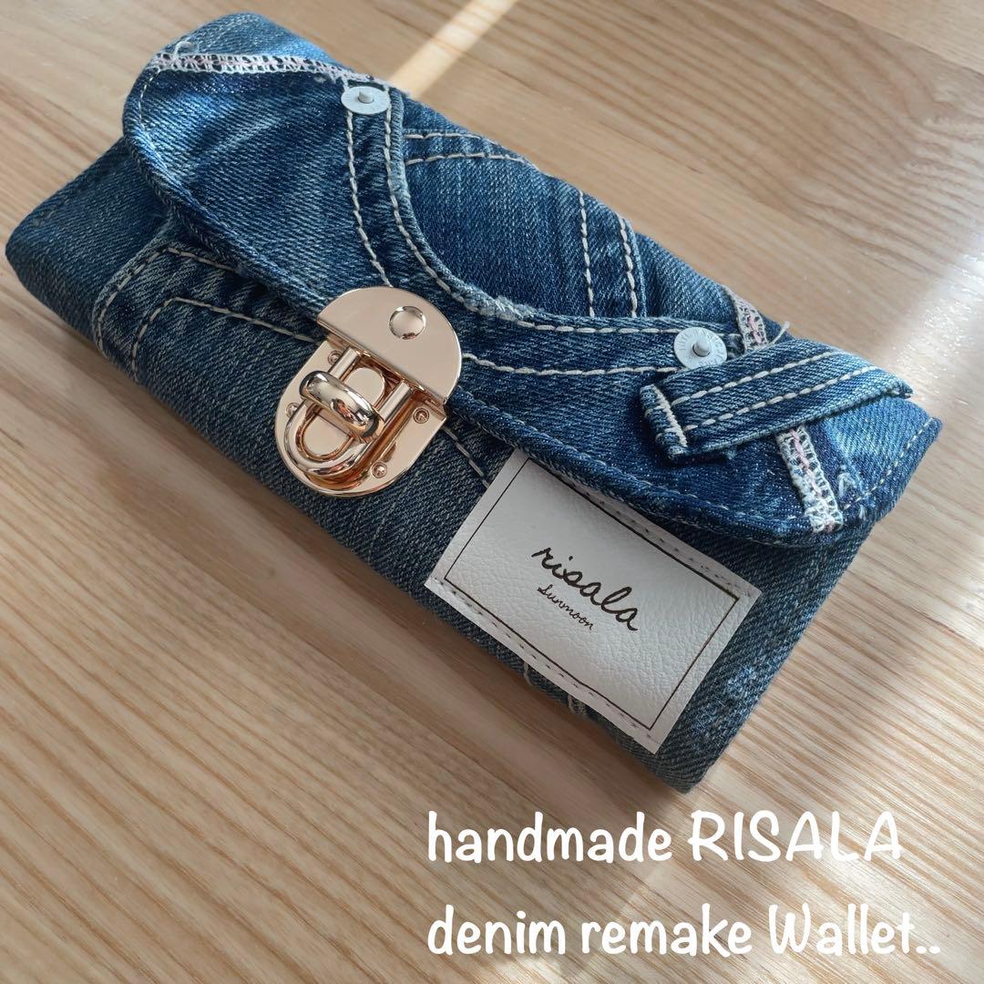 デニムリメイク 長財布 ウォレット