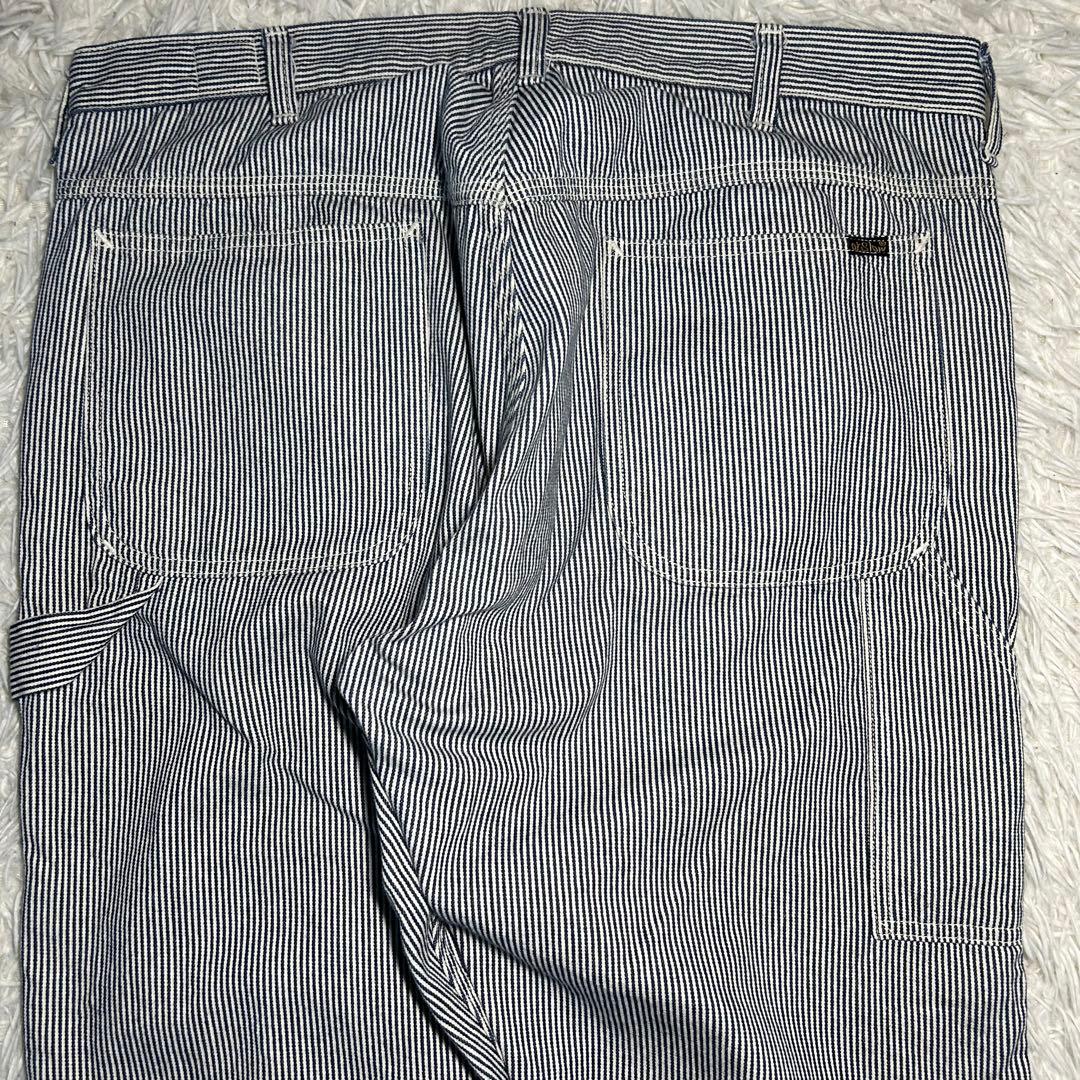 【美品】オアスロウ　ワーク　ペインターパンツ　ヒッコリー　or slow XL