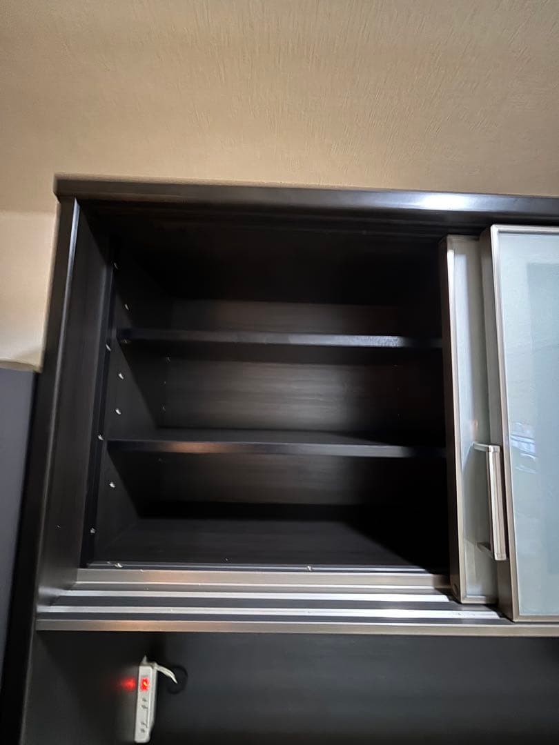 [値下げ]食器棚　キッチンボード(Nポスティア120KB BK）