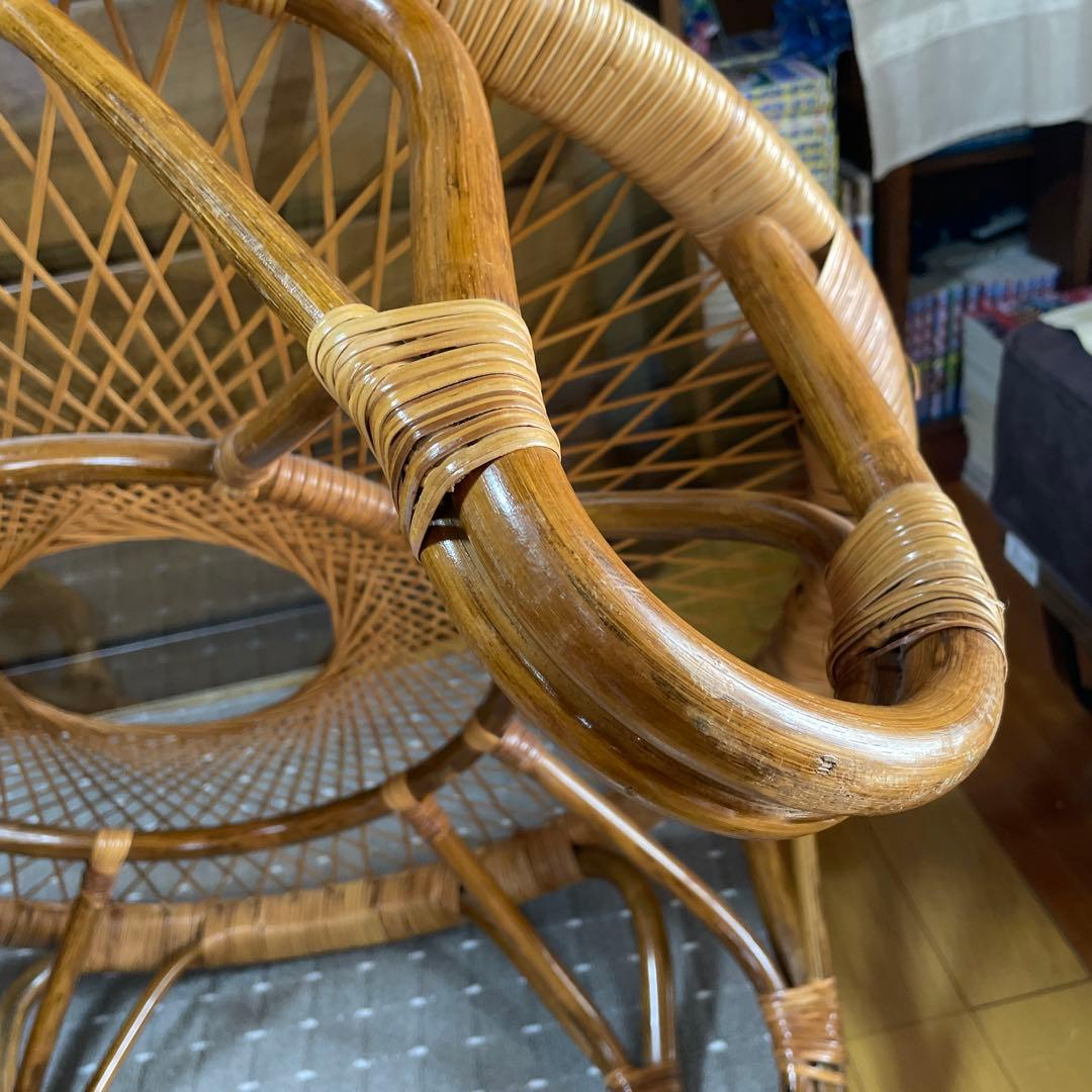 ラタンテーブル 丸テーブル