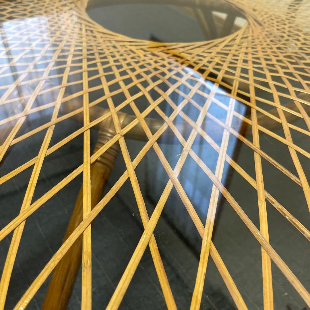 ラタンテーブル 丸テーブル