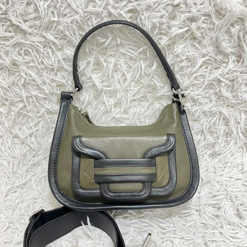 美品 PIERRE HARDY ショルダーバッグ アルファ デイ ミニ カーキ