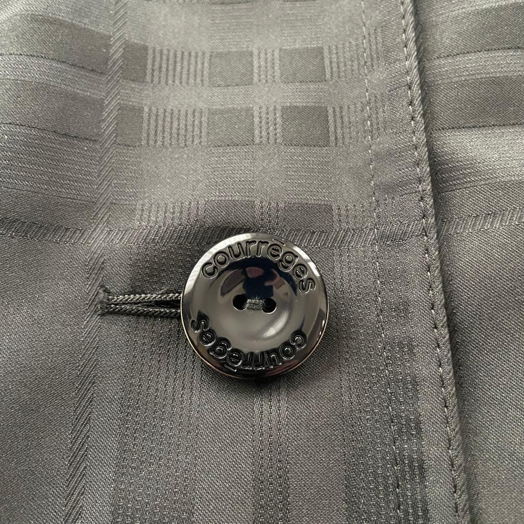 courreges ライナー　ギンガムチェック　2way トレンチ　コート