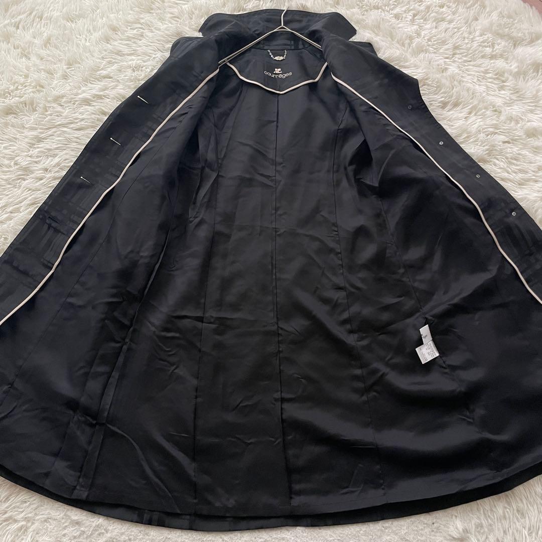 courreges ライナー　ギンガムチェック　2way トレンチ　コート