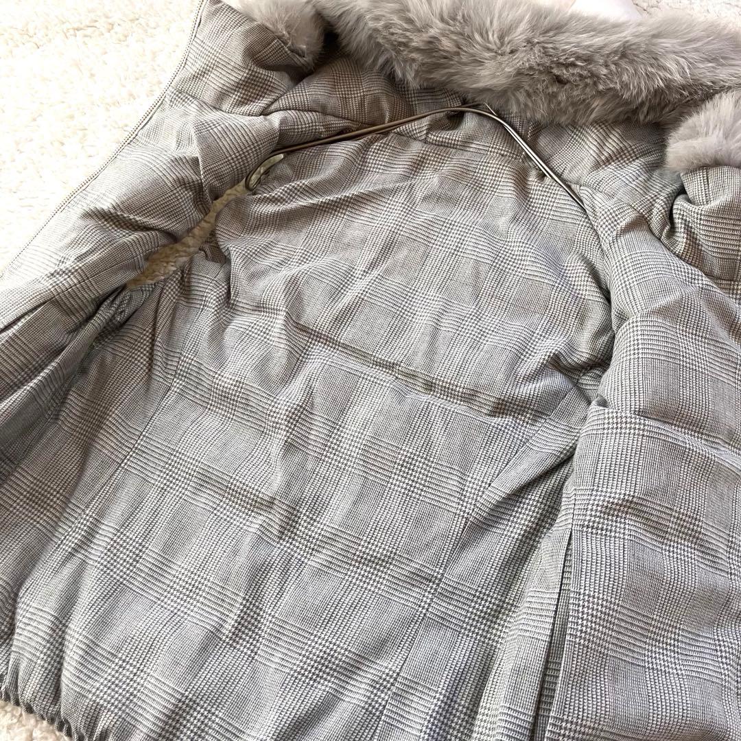 ANAYI 【2WAY リバーシブル】フォックス ファー ダウンベスト 38