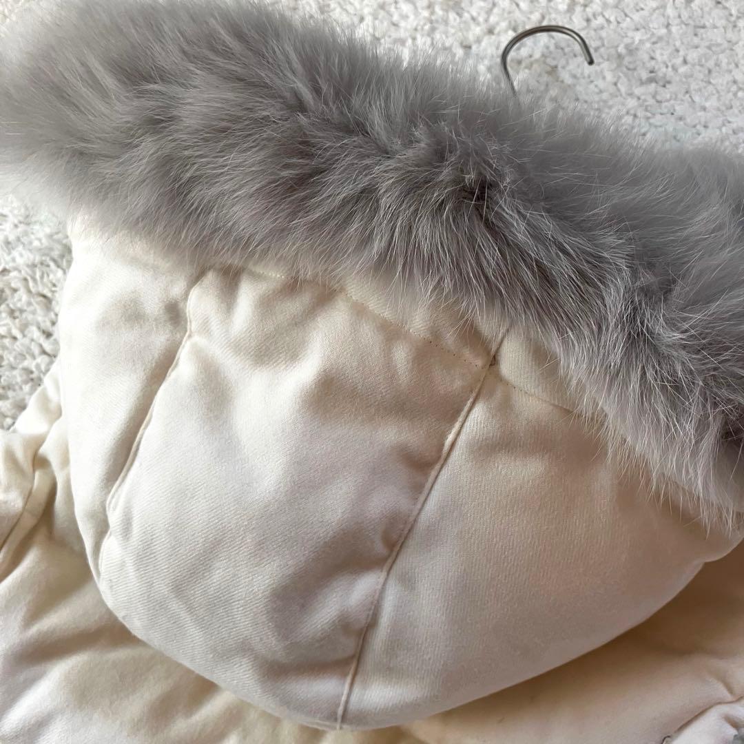 ANAYI 【2WAY リバーシブル】フォックス ファー ダウンベスト 38