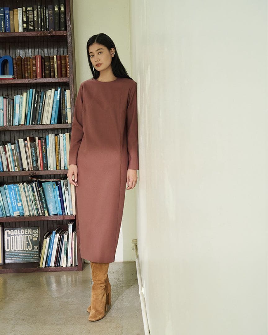 theory luxe 21AW ウォッシャブル SAXONY ワンピース