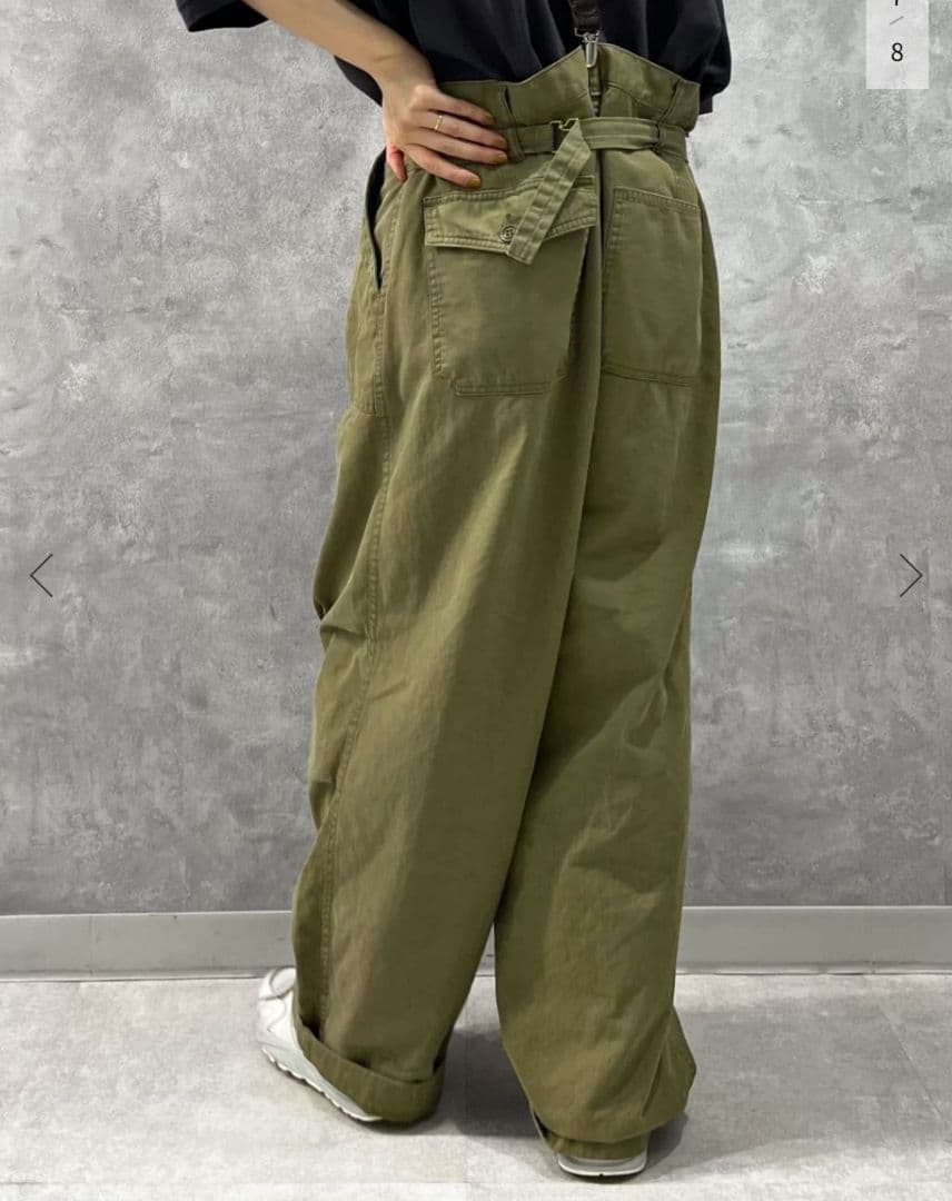 ジャーナルスタンダードラックスjs luxe ヒュージミリタリーパンツ